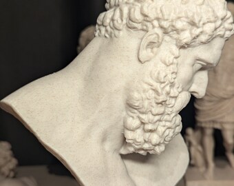 時代を超越した大理石複合ファルネーゼのヘラクレス胸像 - 古代