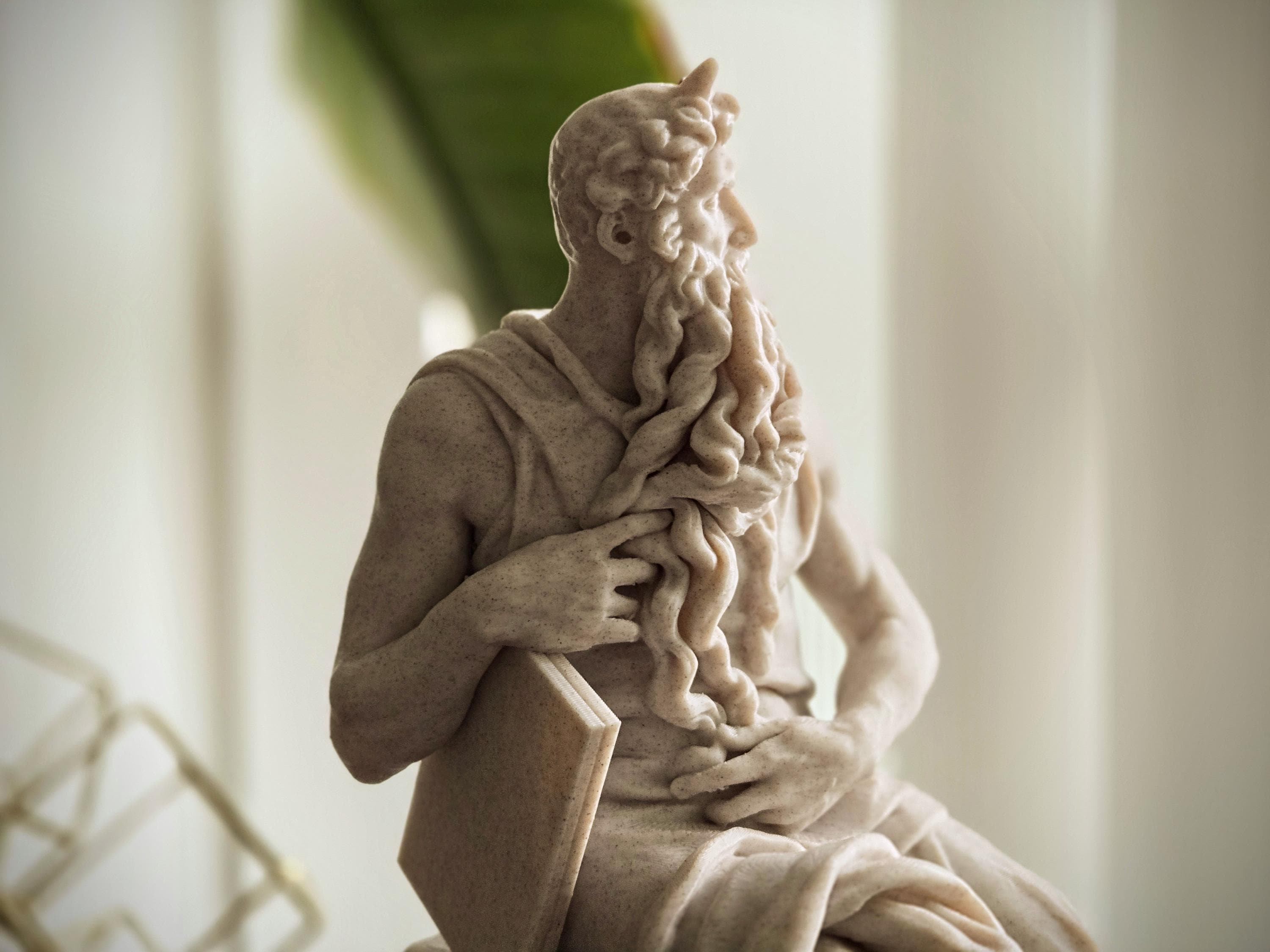 ミケランジェロのモーゼ像 - 博物館品質のレプリカ - 大理石複合彫刻