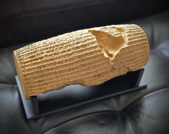 Aimant Frigo Style Persan - Roi Assyrien, Ahura Mazda - Laiton Vieilli