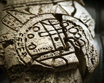 古代バビロニアの世界地図のレプリカ - イマゴ・ムンディ - 粘土複合