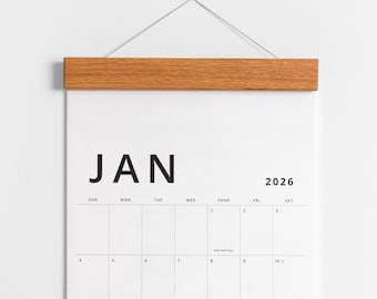 2027 Modern Large, Monthly, Wall Calendar: Home Office Planner