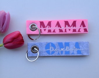 Personalized felt keychain Design 2.0