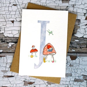Letter J ABC-kaart