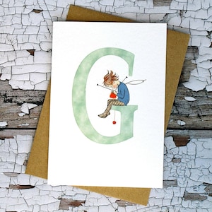 Letter G ABC-kaart