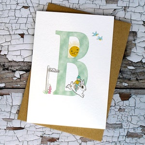 Letter B ABC-kaart