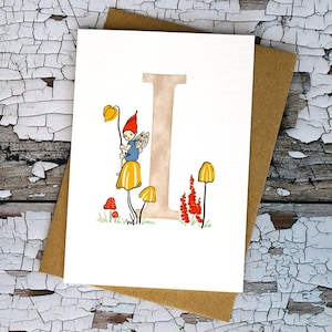 Letter I ABC-kaart