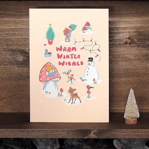 Herzliche Winterwunschkarte