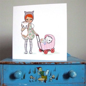 Kinderwagen Katzen Karte