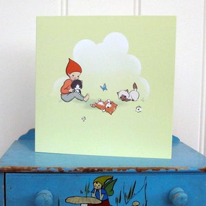 Pixie and kittens card