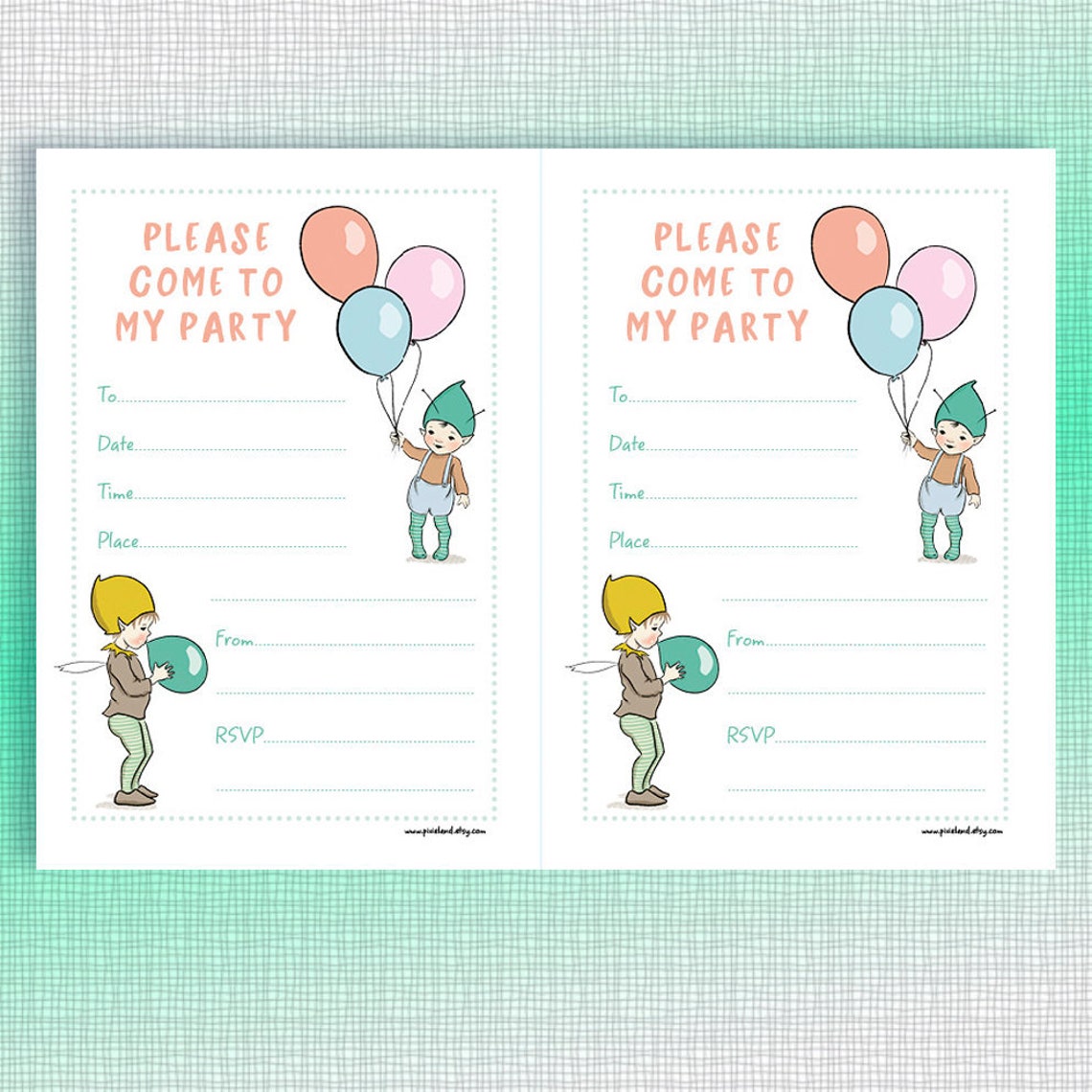 fairy party invite
