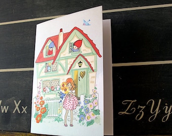 SALE Daisy Cottage Karte