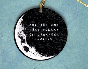 Stranger Worlds Wooden Hanging Decoration