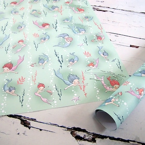5 sheets of seababies wrapping paper image 1