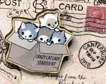 Crazy Cat Lady Pin