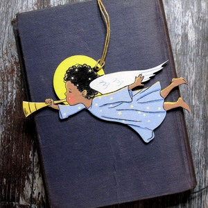 Flying Angel Wooden Hanging Decoration