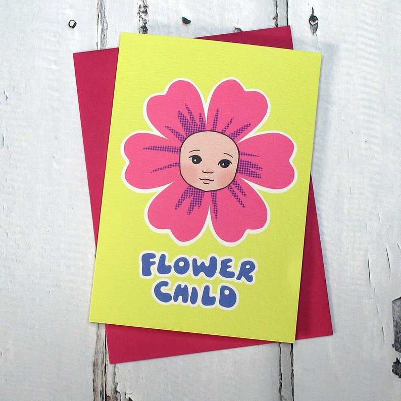 Carte enfant fleur image 1