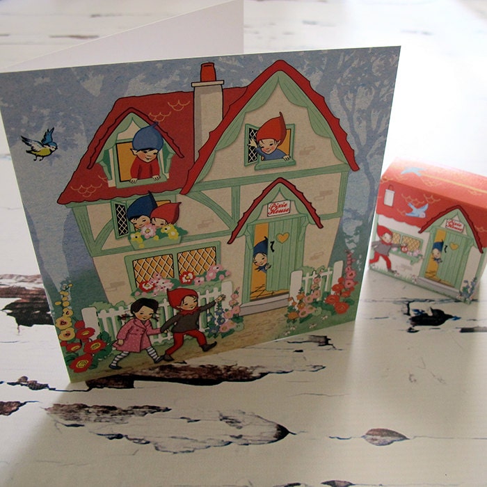 Große Pixie-Haus Karte