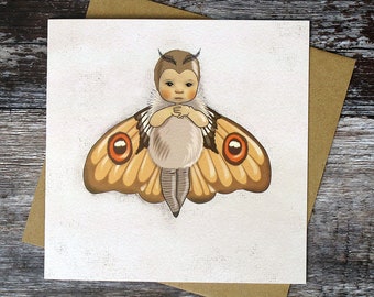 Baby Moth square card