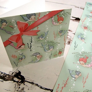 5 sheets of seababies wrapping paper image 3