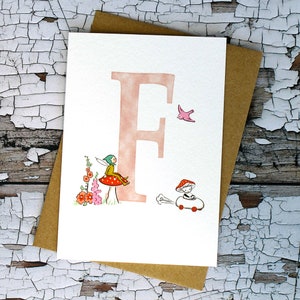 Letter F ABC-kaart