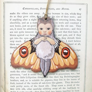 Baby Moth Wooden Hanging Decoration