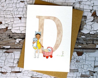 Letter D ABC card
