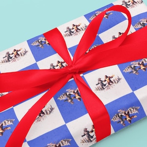 Monsters Holding Hands Wrapping Paper