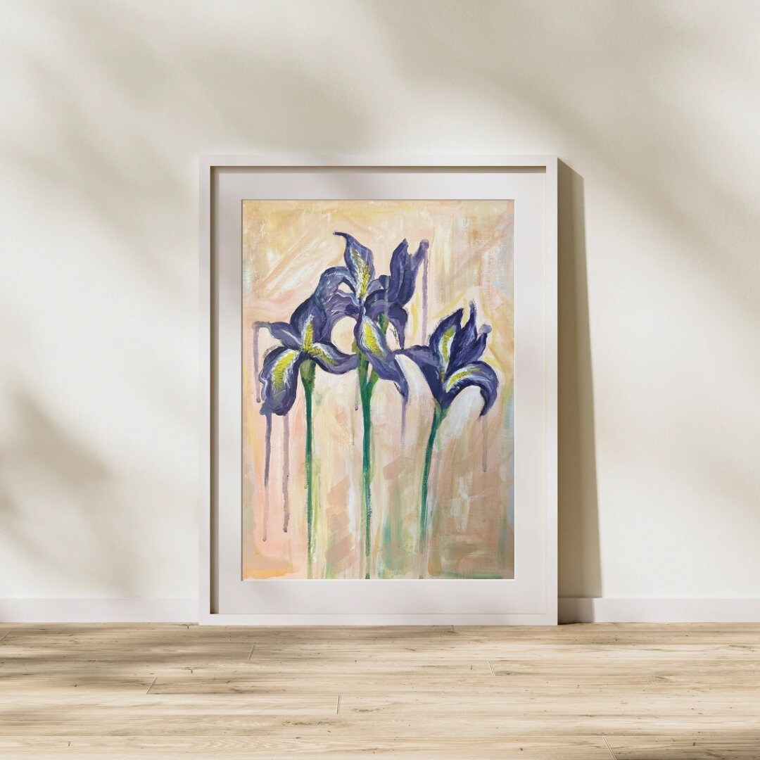 絵画  アイリス  パープル 金箔画 SALE‼️ 絵画 アイリス パープル 金箔画 SALE‼️ 絵画 アイリス 人気アーティスト