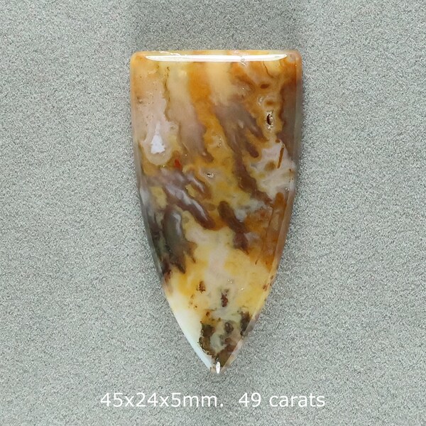 Designer Cabochon Graveyard Point Plume Agate