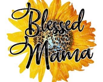 Download Blessed Sunflower Etsy