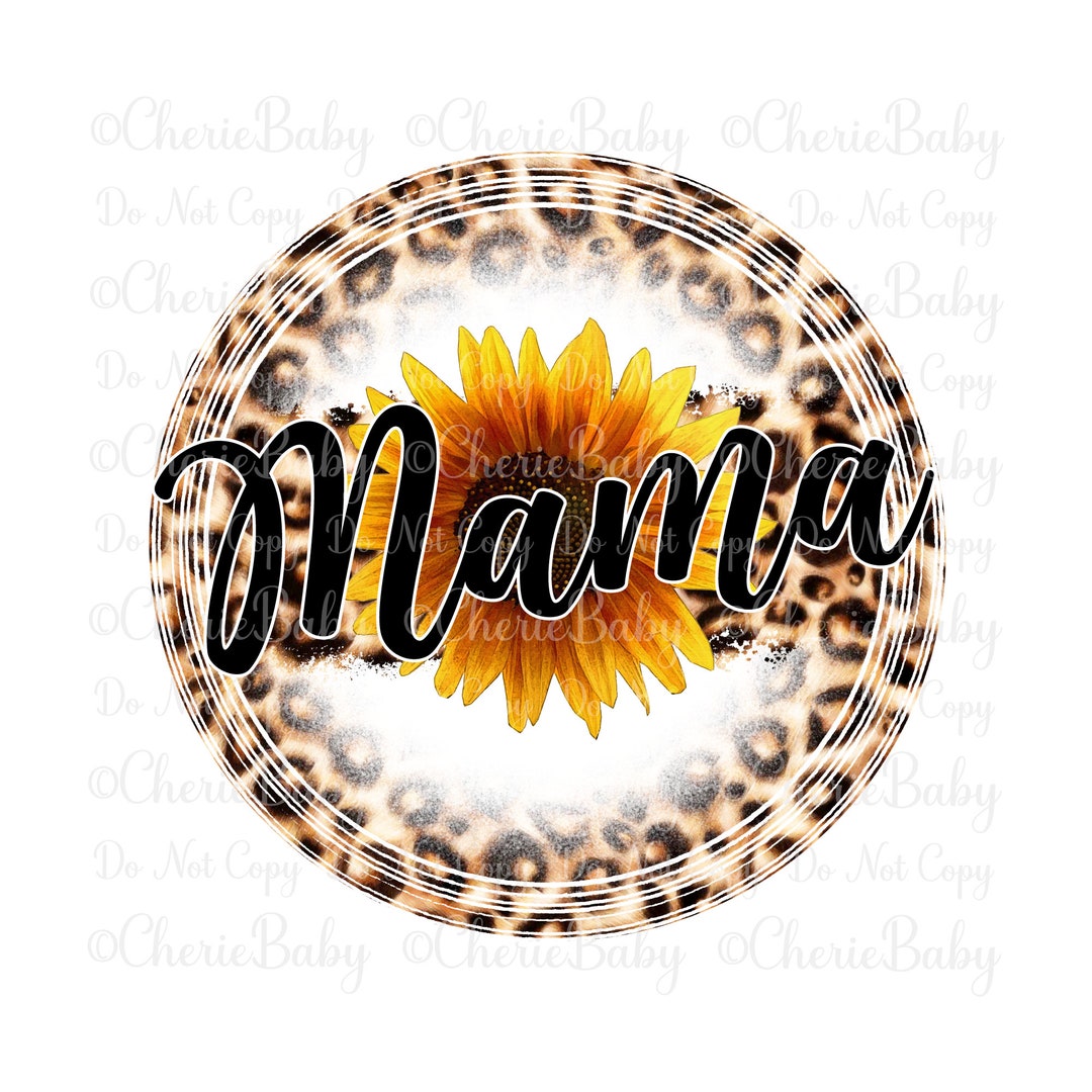 Mama Sublimation Design Printable Png Digital Download Sunflower