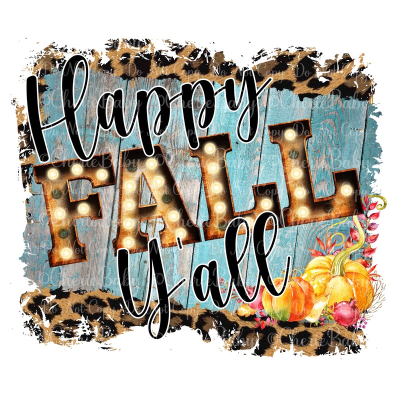 Fall Sublimation Design Bundle 5 Digital Downloads Five | Etsy
