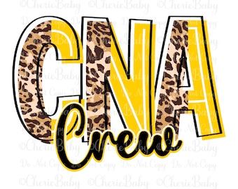 CNA Crew png, Instant Download, Sublimation & DTF Design, Certified Nursing Assistant Shirt Design