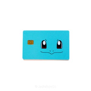 Credit Card Skin Sticker Squirtle Pokemon Card Skin Sticker - Credit Card Decal, Meme Fun Design Card Emblems Credit Card Skin Sticker Squirtle Pokemon Card Skin Sticker - Credit Card Decal, Meme Fun Design Card Emblems