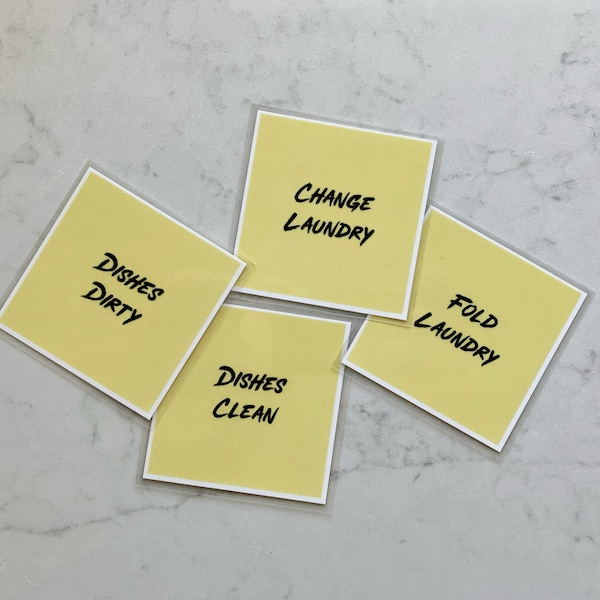 Sticky Note-Inspired Photoshop Template (3" x 3") for Durable Reminders: Customize, Print and Laminate