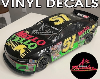 Losi 1:12 DECALS Days of Thunder Cole Trickle Mello Yello #51 NASCAR Chevy Vinyl Sticker Set