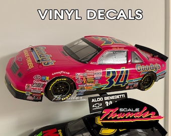 Losi 1:12 DECALS Days of Thunder Aldo Benedetti Goody's #34 NASCAR Vinyl Sticker Set