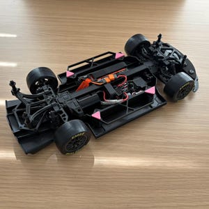 1:12 Losi NASCAR Carbon Look Undertray Floorpan 3D Printed image 3