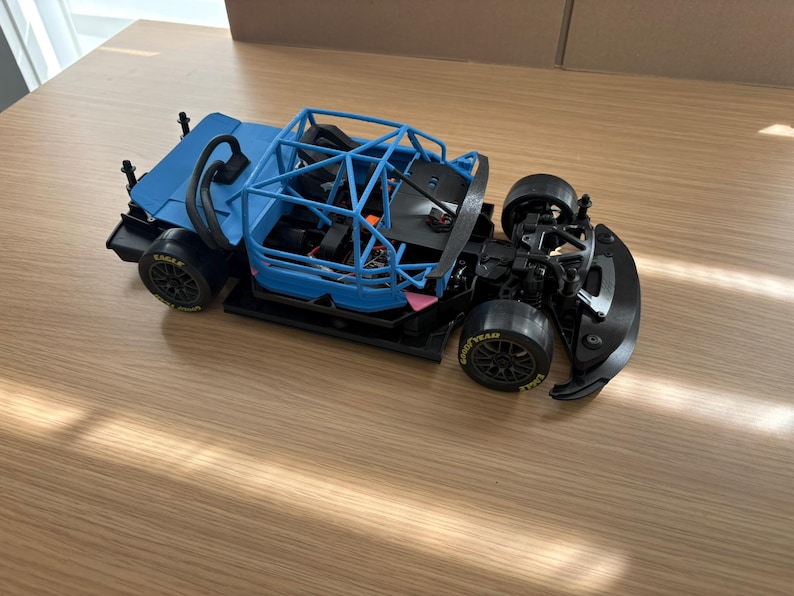 1:12 Losi NASCAR Carbon Look Undertray Floorpan 3D Printed image 9