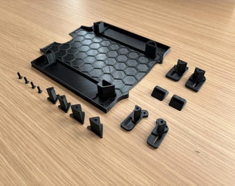 Bandeja inferior Losi NASCAR RC: apariencia de fibra de carbono, efectos de suelo impresos en 3D