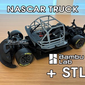 1:12 Losi NASCAR Craftsman Truck Series Roll Cage Interior Kit Digital STL 3D Print File Bambu