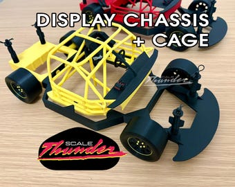 1:12 Losi NASCAR Classic Display Chassis Roll Cage Wheels Kit 3D Printed