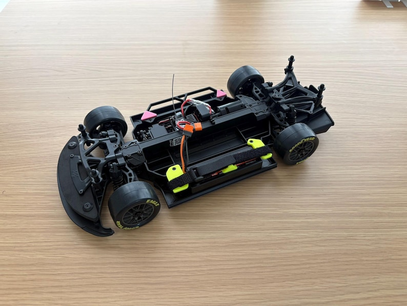 1:12 Losi NASCAR Carbon Look Undertray Floorpan 3D Printed image 4