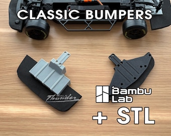 1:12 Losi NASCAR stötfångarsats splitter/diffusor radera digital STL 3D-utskriftsfil bambu