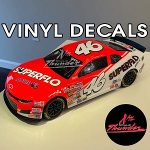 Losi 1:12 DECALS Days of Thunder Cole Trickle SUPERFLO #46 NASCAR Chevy Vinyl Sticker Set