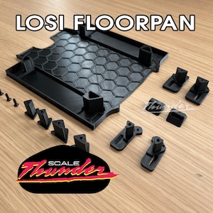 1:12 Losi Nassar Carbon Look Unterboden Bodenplatte 3D Gedruckt