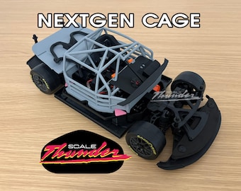 Kit intérieur d'arceau de sécurité Losi NASCAR NextGen à l'échelle 1:12 imprimé en 3D