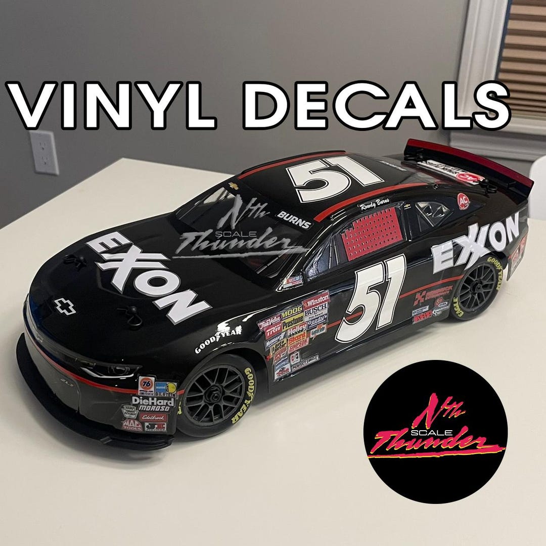 激レア！D-DAY ディーデイ / BURNS バーンズ Days of Thunder Rowdy Burns #51 Exxon Chevy Vinyl Decals (1:12