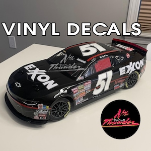 Losi 1:12 DECALS Days of Thunder Rowdy Burns EXXON #51 NASCAR Chevy Vinyl Sticker Set