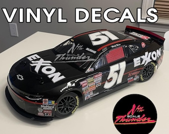 Days of Thunder Rowdy Burns #51 Exxon Chevy Vinyl Decals (1:12 Scale)